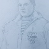 Гаджиева Н.Д. «Портрет Героя России Ивана Зубахина»